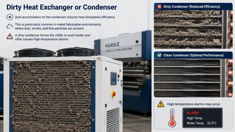 Why Does the Laser Chiller Alarm Keep Appearing?