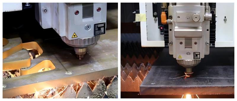 Laser Cutter Cut Through Metal Sheet