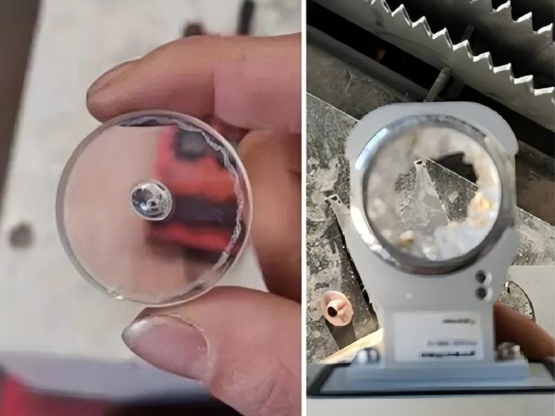 Laser Cutting Protective Lens Burnout