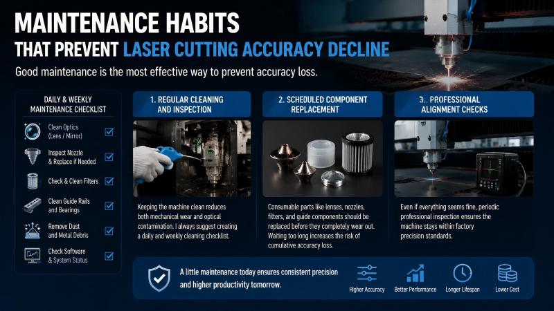 laser cutting accuracy decline