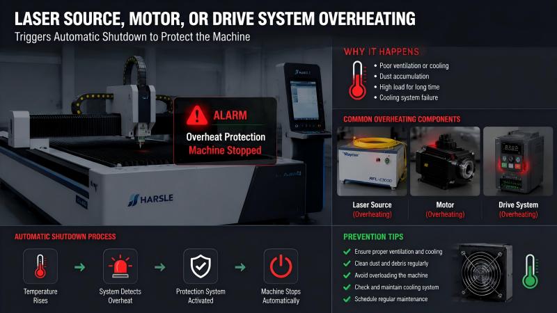 Laser Cutting Machine Sudden Stop