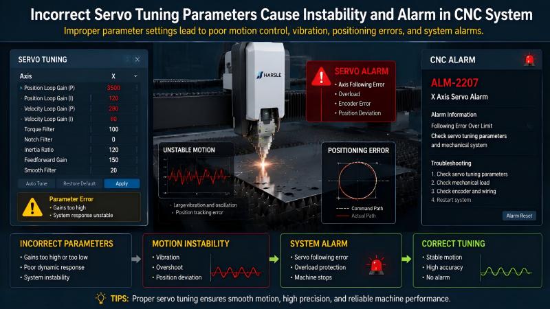 Laser Cutting Machine Servo Alarm