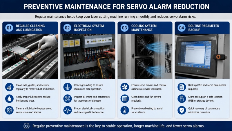 How to Fix Laser Cutting Machine Servo Alarm Quickly?