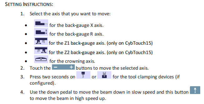 How to Use CybTouch 8 Manual Movement Safely?