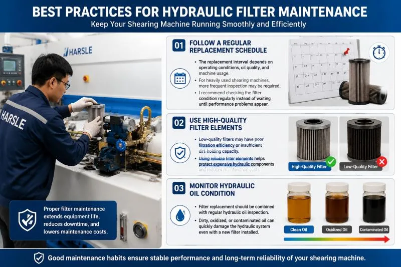 Comment remplacer le filtre hydraulique d'une cisaille ?
