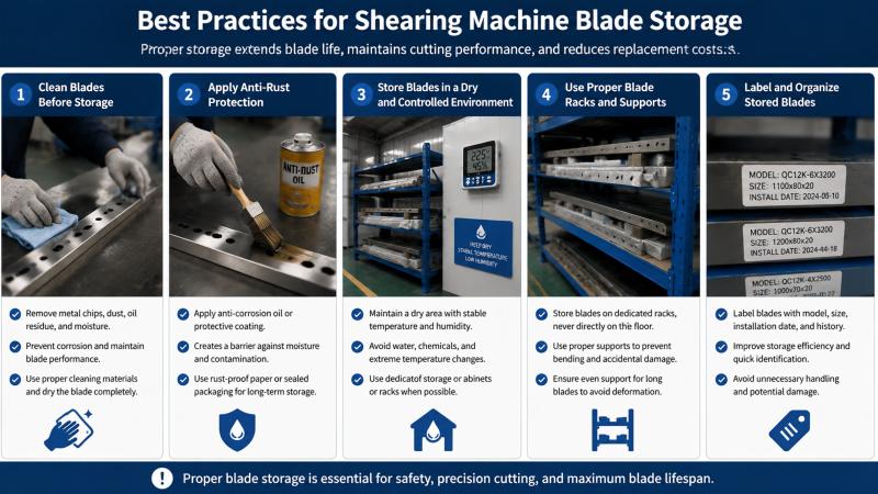 Shearing Machine Blade Storage