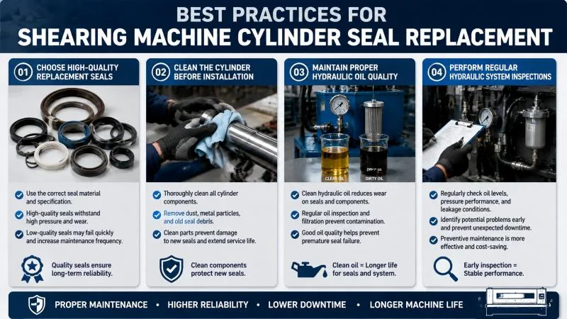 When Is Shearing Machine Cylinder Seal Replacement Needed?
