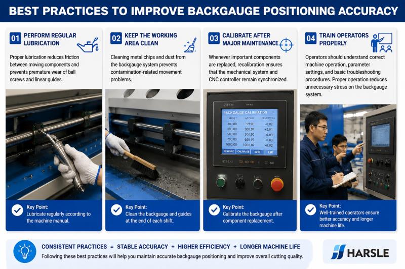 Shearing Machine Backgauge Positioning
