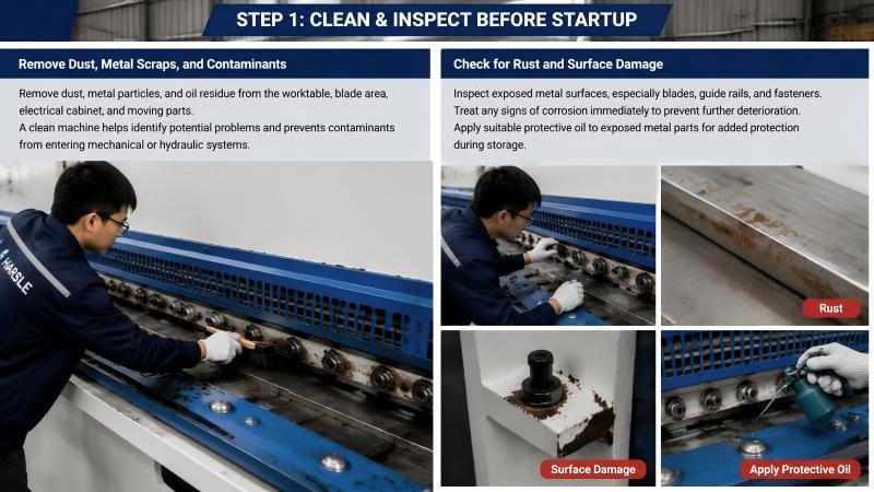 How to Perform Shearing Machine Long Idle Maintenance Properly?