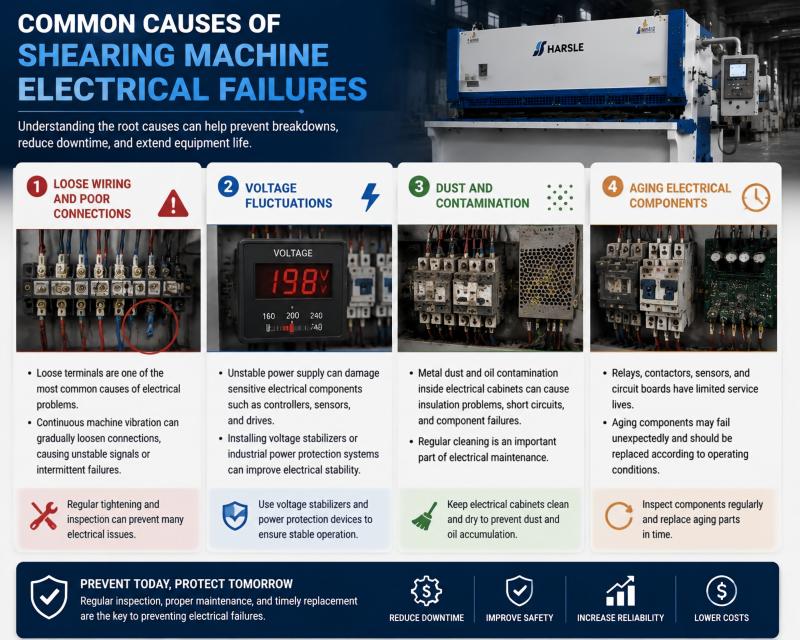 Shearing Machine Electrical Failures