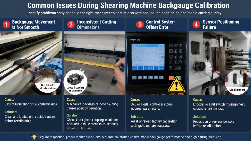 How to Perform Shearing Machine Backgauge Calibration Correctly?