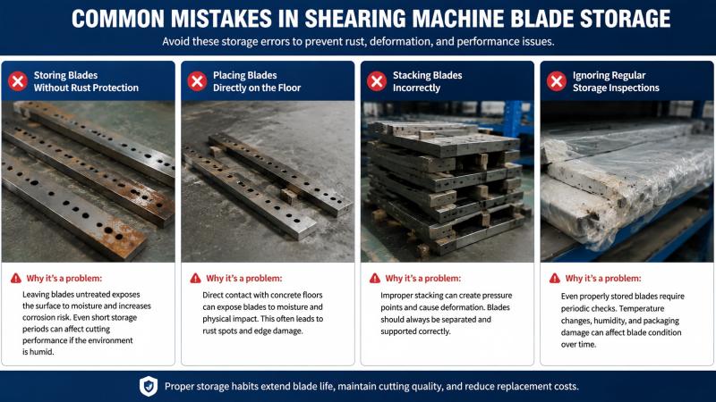 Shearing Machine Blade Storage