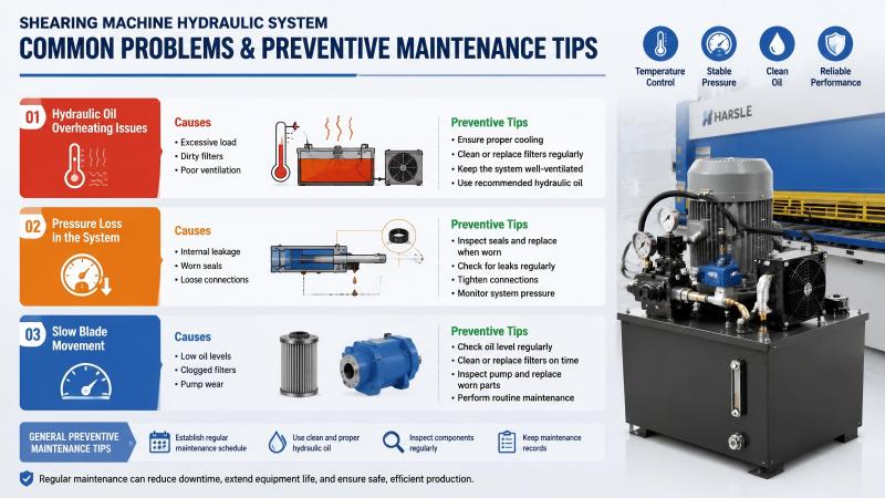 Shearing Machine Hydraulic System Maintenance