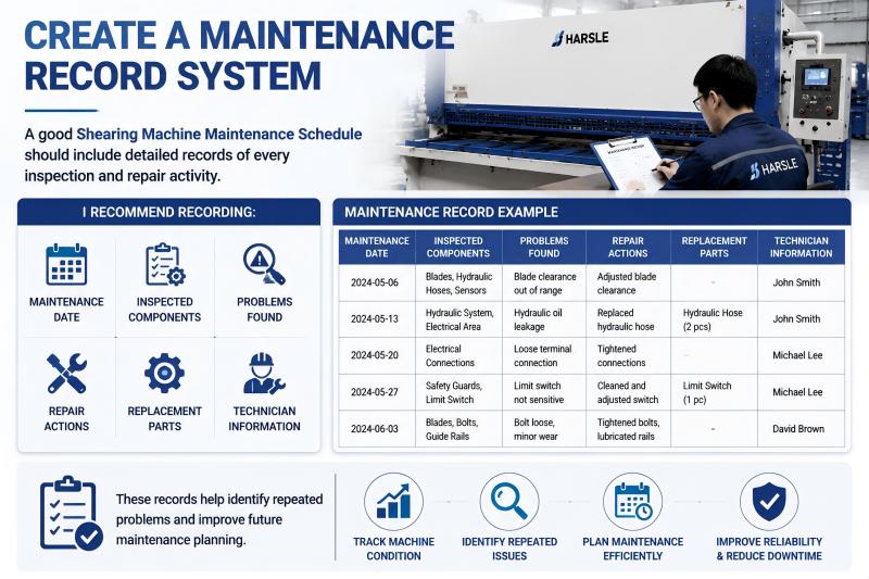 Shearing Machine Maintenance Schedule