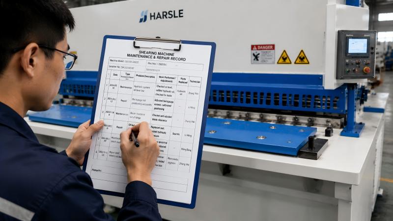 Shearing Machine Maintenance Records