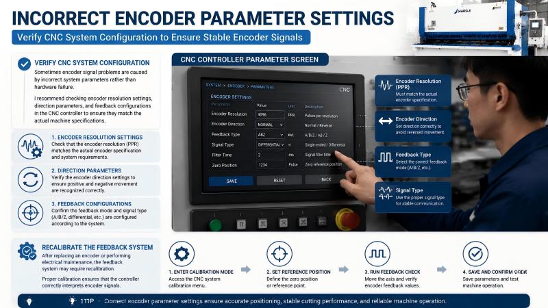 Shearing Machine Encoder Signal Loss