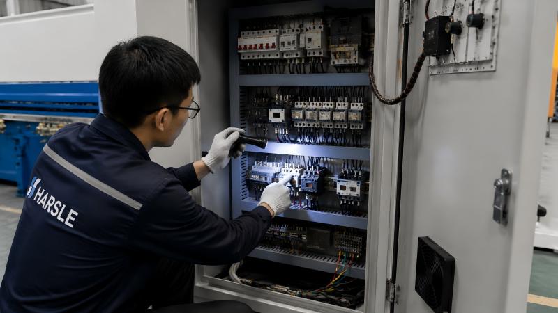 How to Clean Shearing Machine Electrical Cabinet? | HARSLE