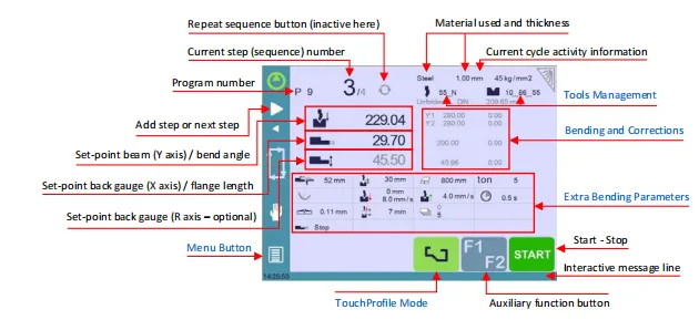 CybTouch 8 Bend Numerical Page