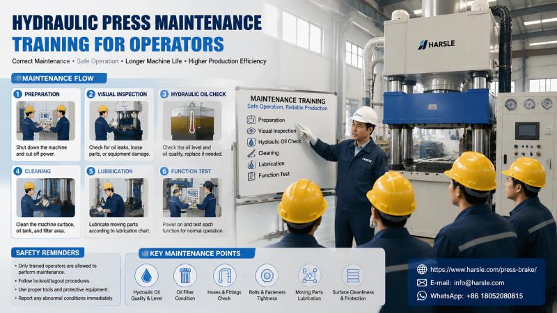 Hydraulic Press Daily Maintenance