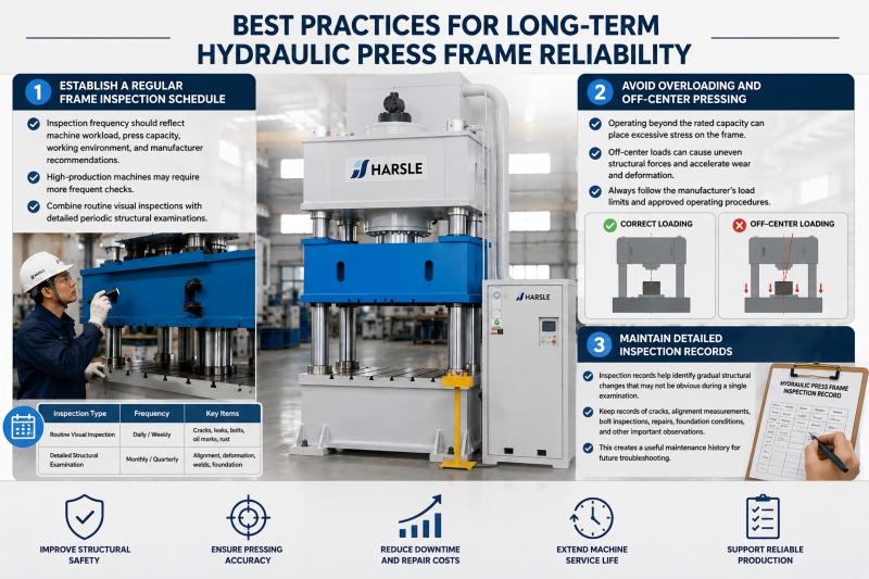 How to Perform Hydraulic Press Frame Inspection?