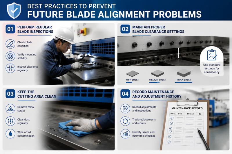 How to Fix Shearing Machine Blade Alignment Problems?