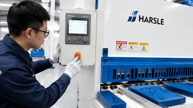 Shearing Machine Emergency Stop Failure