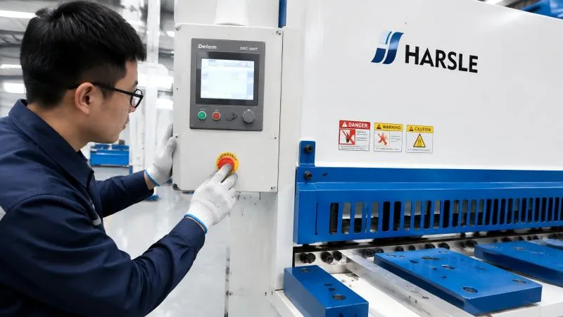 Shearing Machine Emergency Stop Failure