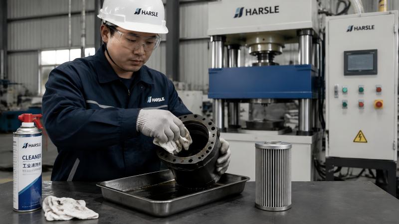 Hydraulic Press Oil Filter Replacement