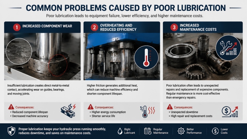 How to Lubricate Hydraulic Press Components?