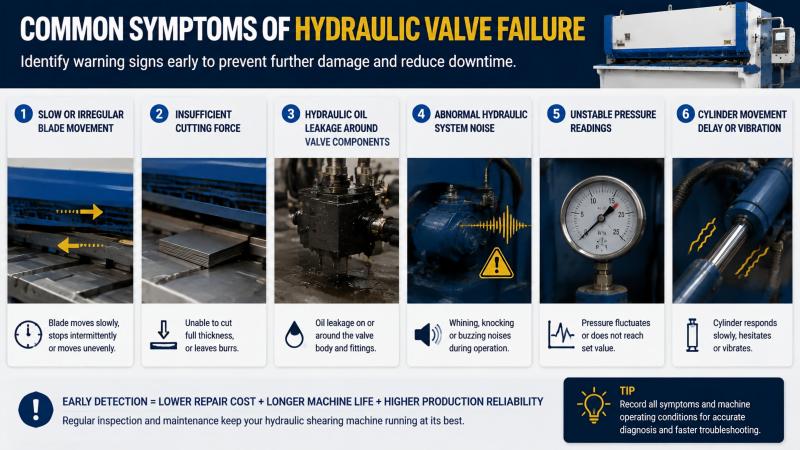 How to Fix Hydraulic Valve Failure in Shearing Machine?
