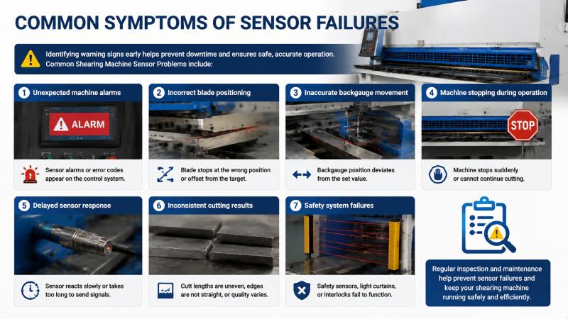 Shearing Machine Sensor Problems
