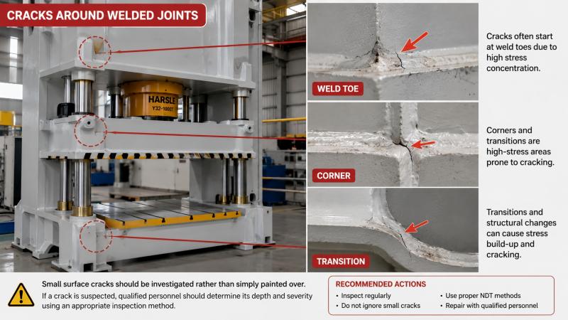 Hydraulic Press Frame Inspection