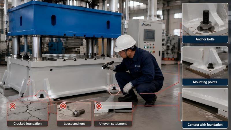 How to Perform Hydraulic Press Frame Inspection?