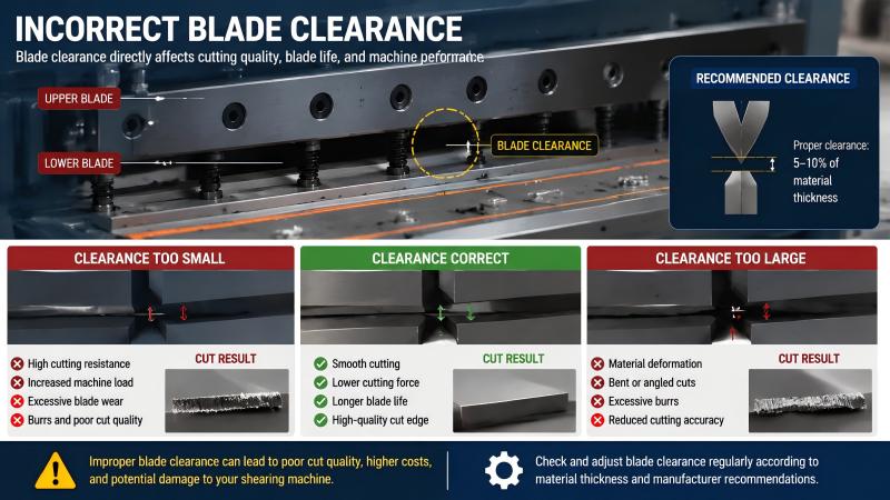 Shearing Machine Blade Alignment