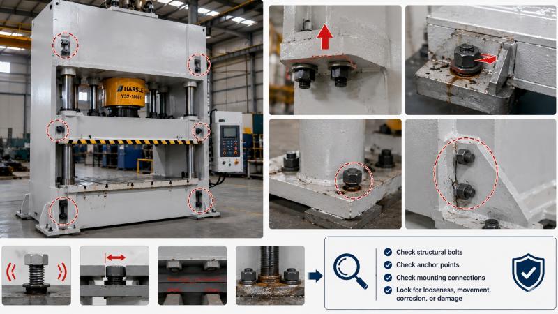 Hydraulic Press Frame Inspection