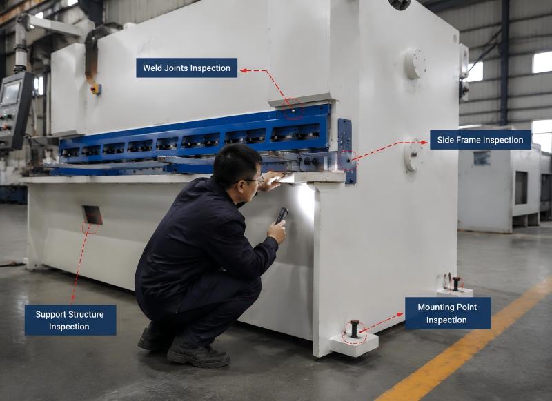 Shearing Machine Frame Deformation