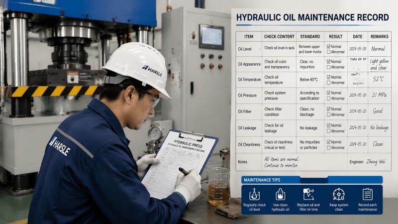 How to Improve Hydraulic Press Hydraulic Oil Maintenance?