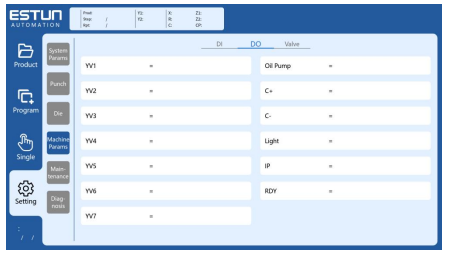 ESTUN E315P Port Settings
