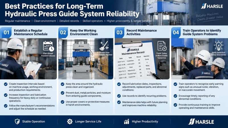 Hydraulic Press Guide System Maintenance