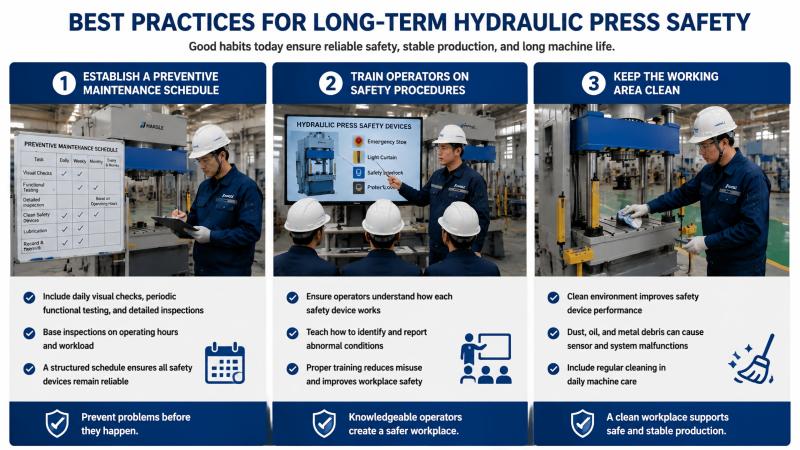 How to Do Hydraulic Press Safety Device Maintenance?