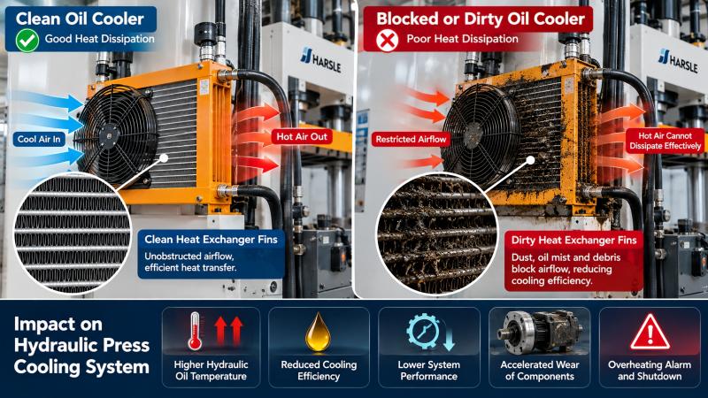 Hydraulic Press Cooling Problems