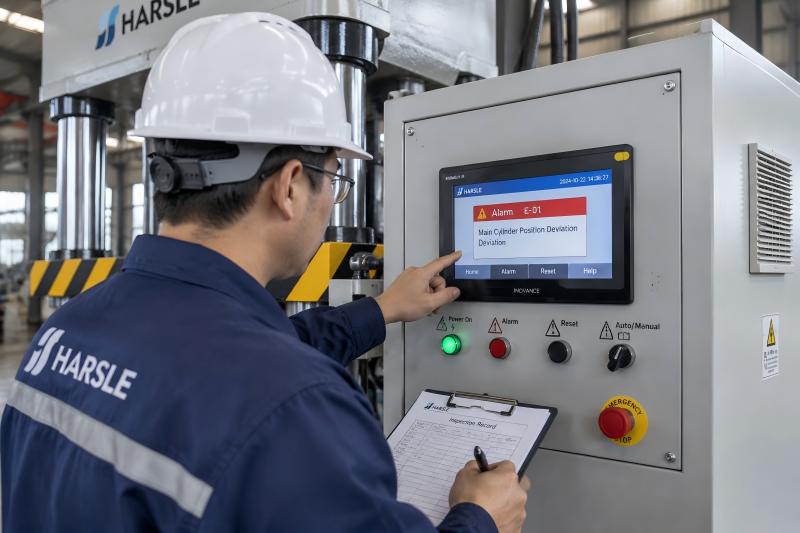 Hydraulic Press Control System Alarms