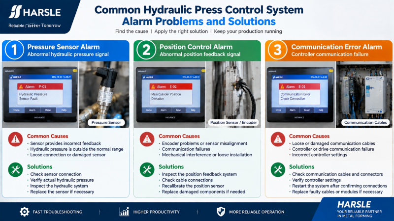 How to Fix Hydraulic Press Control System Alarms?