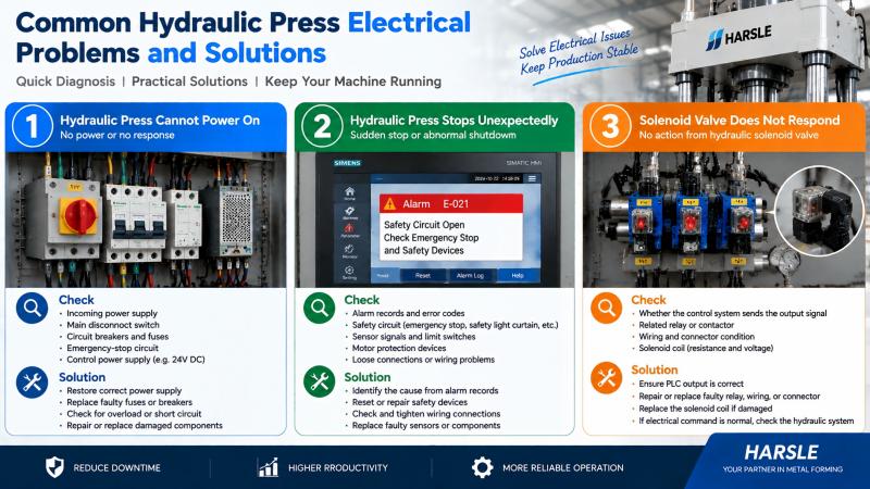 How to Diagnose Hydraulic Press Electrical Faults?