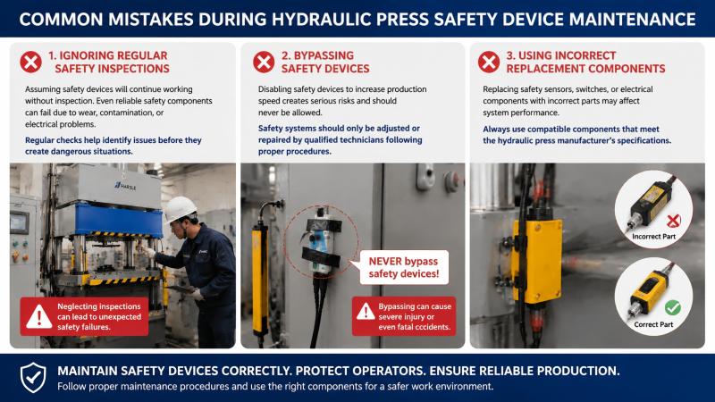 How to Do Hydraulic Press Safety Device Maintenance?