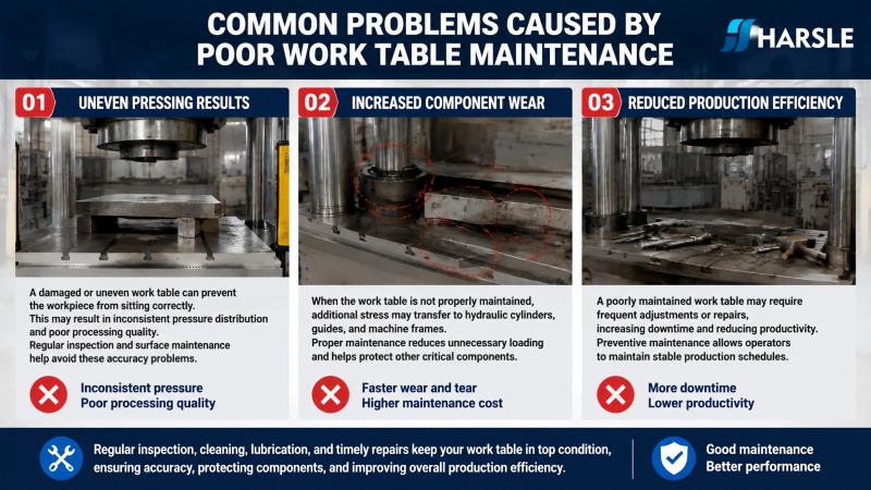 Hydraulic Press Work Table Maintenance