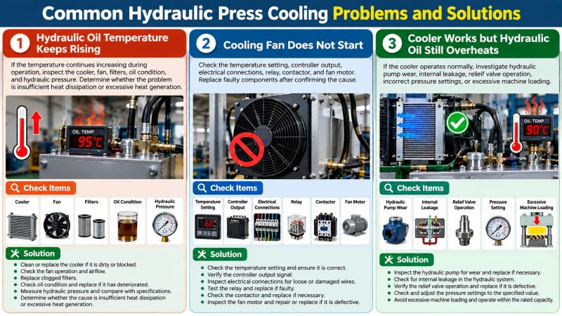How to Fix Hydraulic Press Cooling Problems?