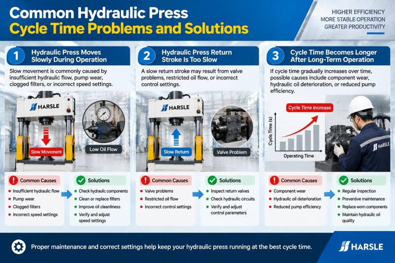 What Causes Slow Hydraulic Press Cycle Time?
