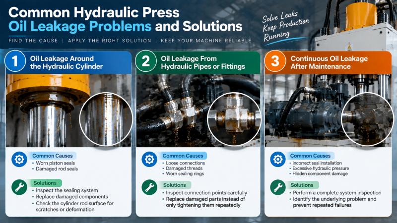 How to Fix Hydraulic Press Oil Leakage Problems?