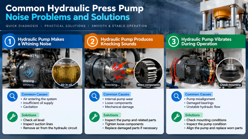 Hydraulic Press Pump Noise Occur